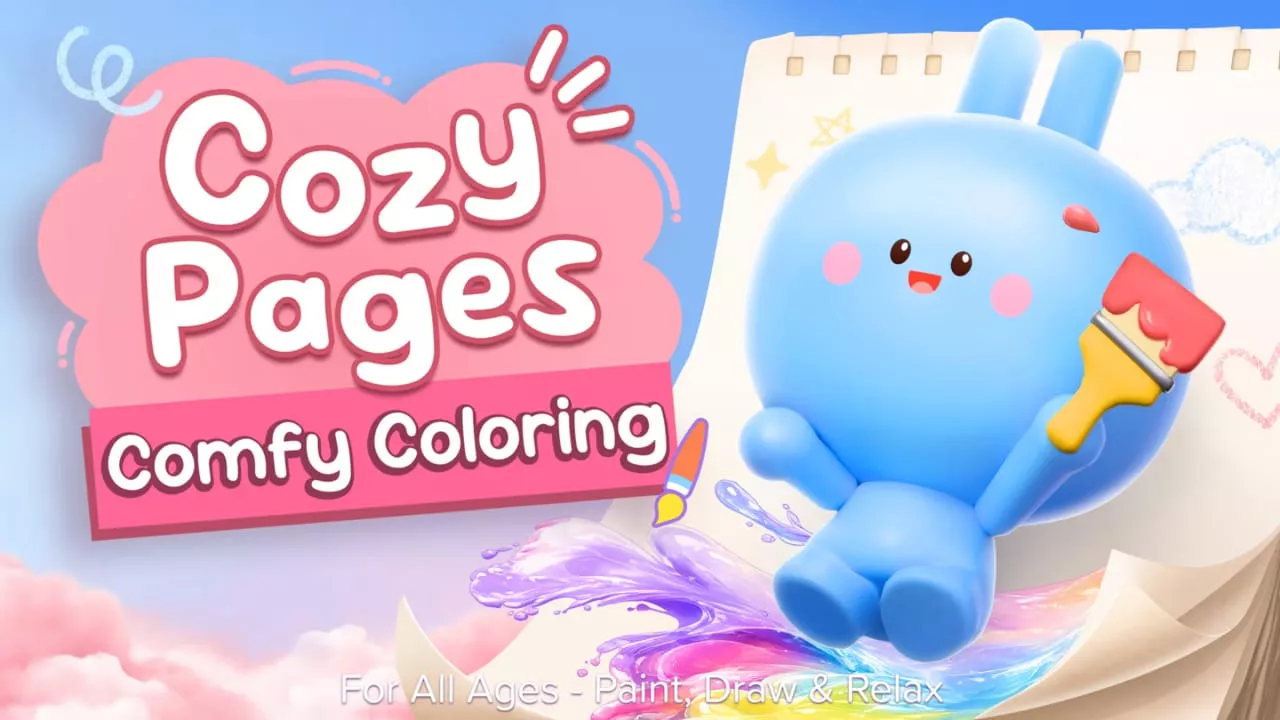 舒适页面：疗癒系手绘色本-全龄适读,享受静心时光丨Cozy Pages: Comfy Coloring for All Ages – Paint, Draw & Relax